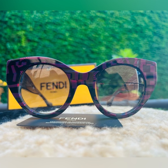 FENDI FANNY FF 0105/S GFBLF 51mm Sunglasses Shades BNIB Brand New - ITALY - Picture 13 of 15